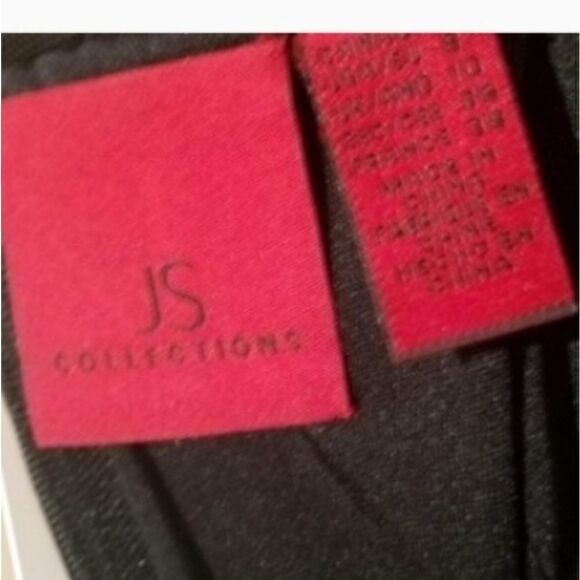 NWT JS Collection black long gown size 8 - Picture 5 of 7